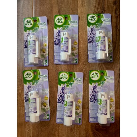 AirWick Freshmatic Compact Lavender & Chamomile Spray Refill 0.8oz- Lot of 6 HTF - Picture 4 of 5